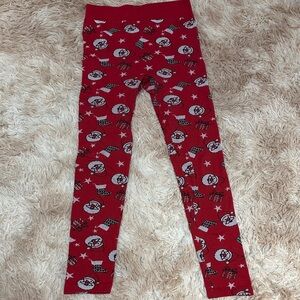 Red Festive Leggings